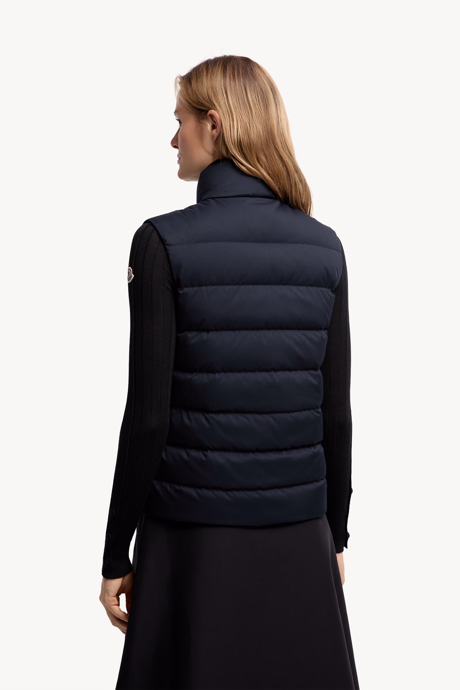 Besset Down Vest Women Navy Blue Moncler 5